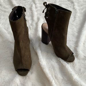 ALDO Olive Peep toe Booties
